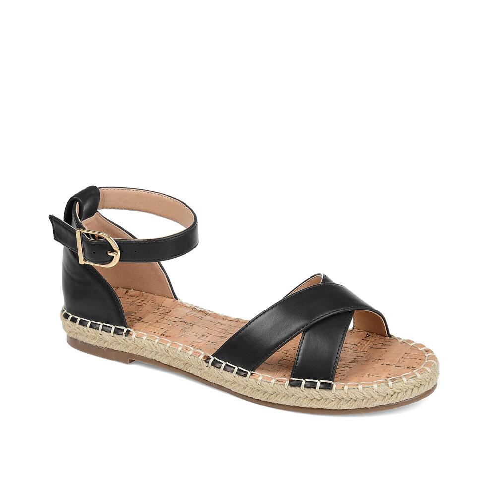 Journee Collection Wide Width Lyddia Espadrille Sandal | Women's | Black Cover