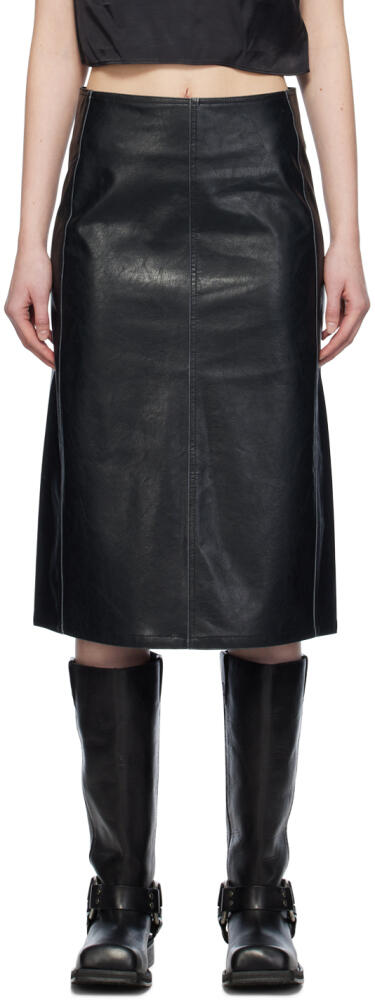 Diesel Black O-Taten Midi Skirt Cover