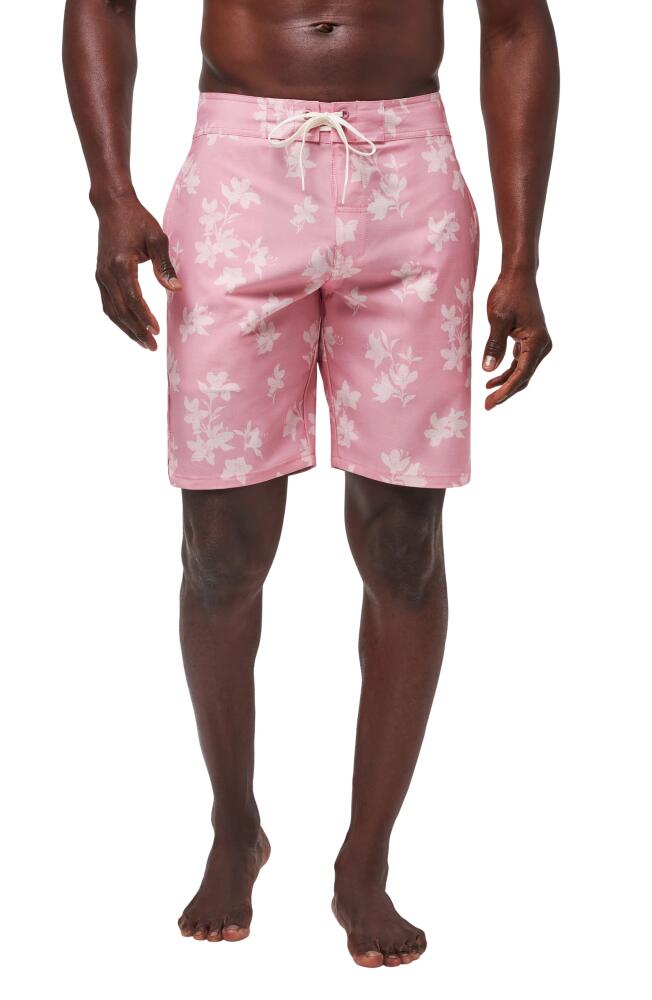 TravisMathew Macadamia Nut Board Shorts in Heather Blush Cover