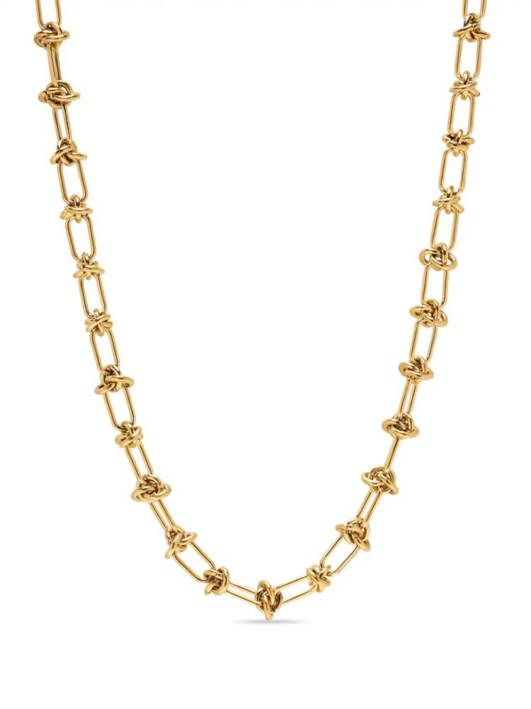 Nialaya Jewelry knot-detail gold-plated necklace Cover