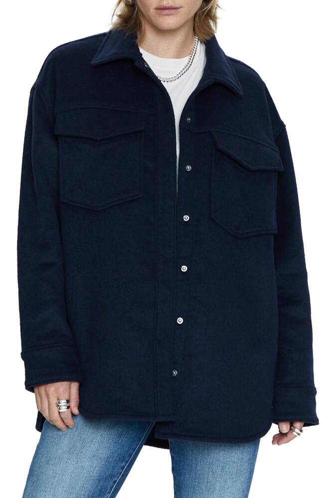 Pistola Mandy Oversize Shacket in Navy Sky Cover