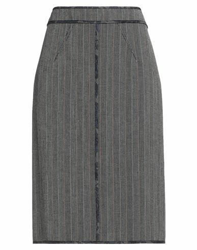 Sfizio Woman Midi skirt Grey Polyester, Viscose, Elastane Cover