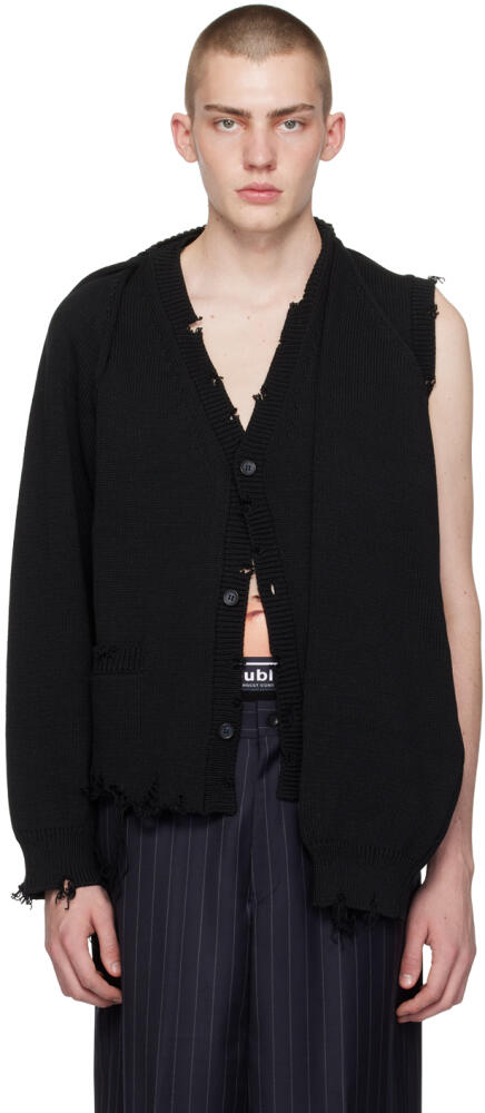 doublet Black 2Way Sleeve Cardigan Cover