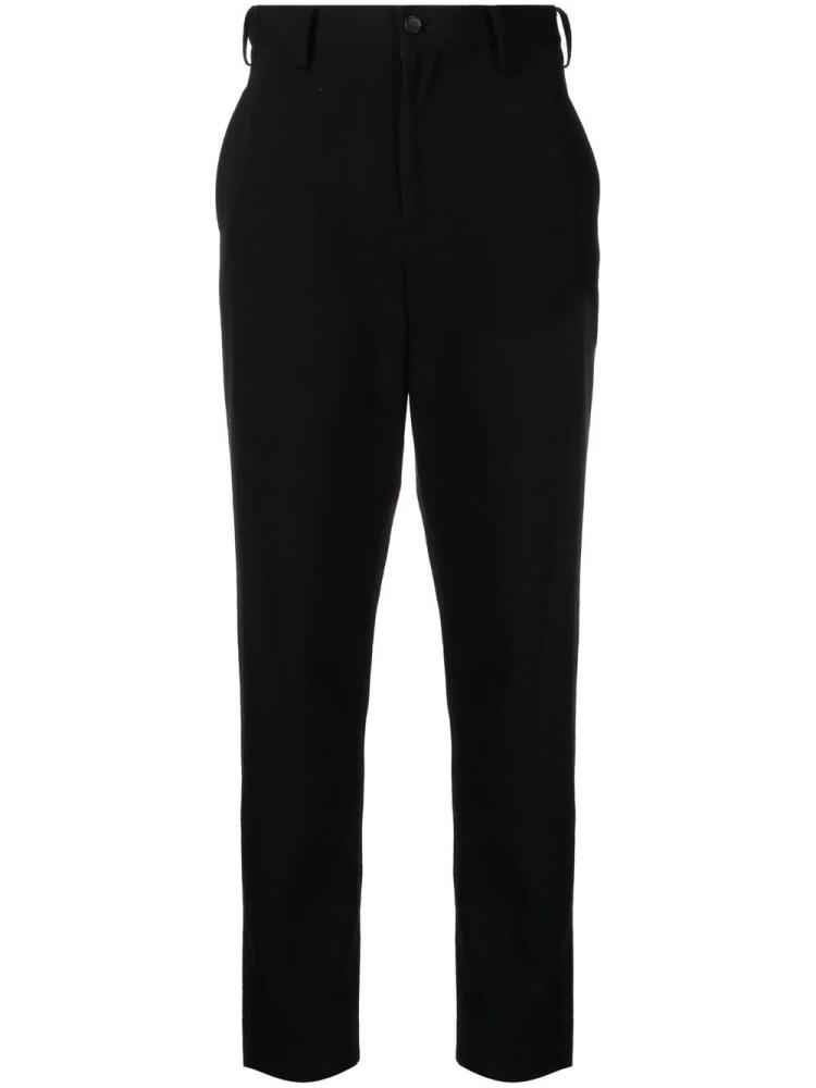 Yohji Yamamoto straight-leg wool trousers - Black Cover