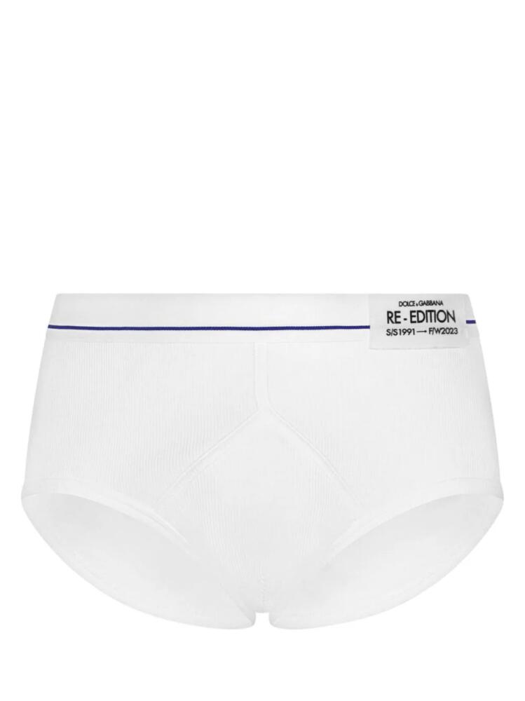 Dolce & Gabbana Re-edition cotton briefs - White Cover