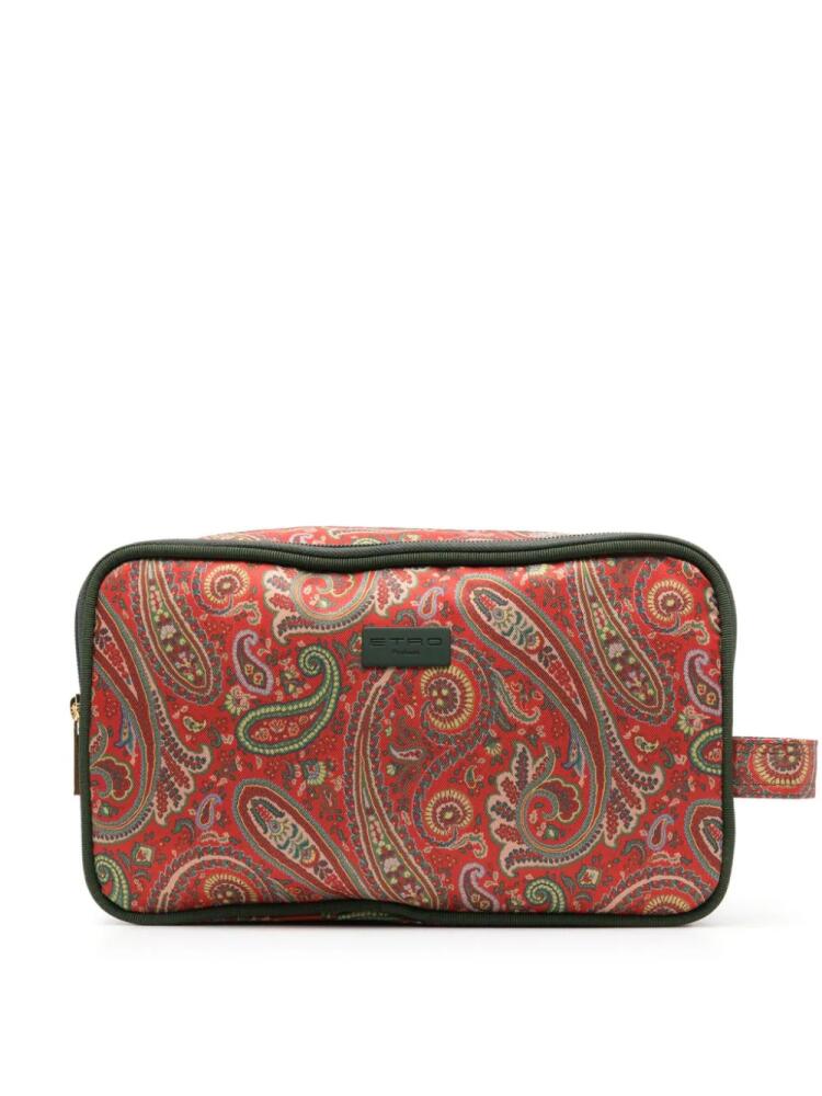 ETRO paisley-print wash bag - Red Cover