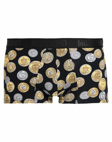 Moschino Man Boxer Black Cotton, Elastane Cover