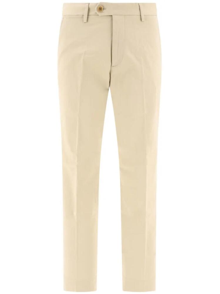 NN07 Wilhelm tapered stretch-twill trousers - Neutrals Cover