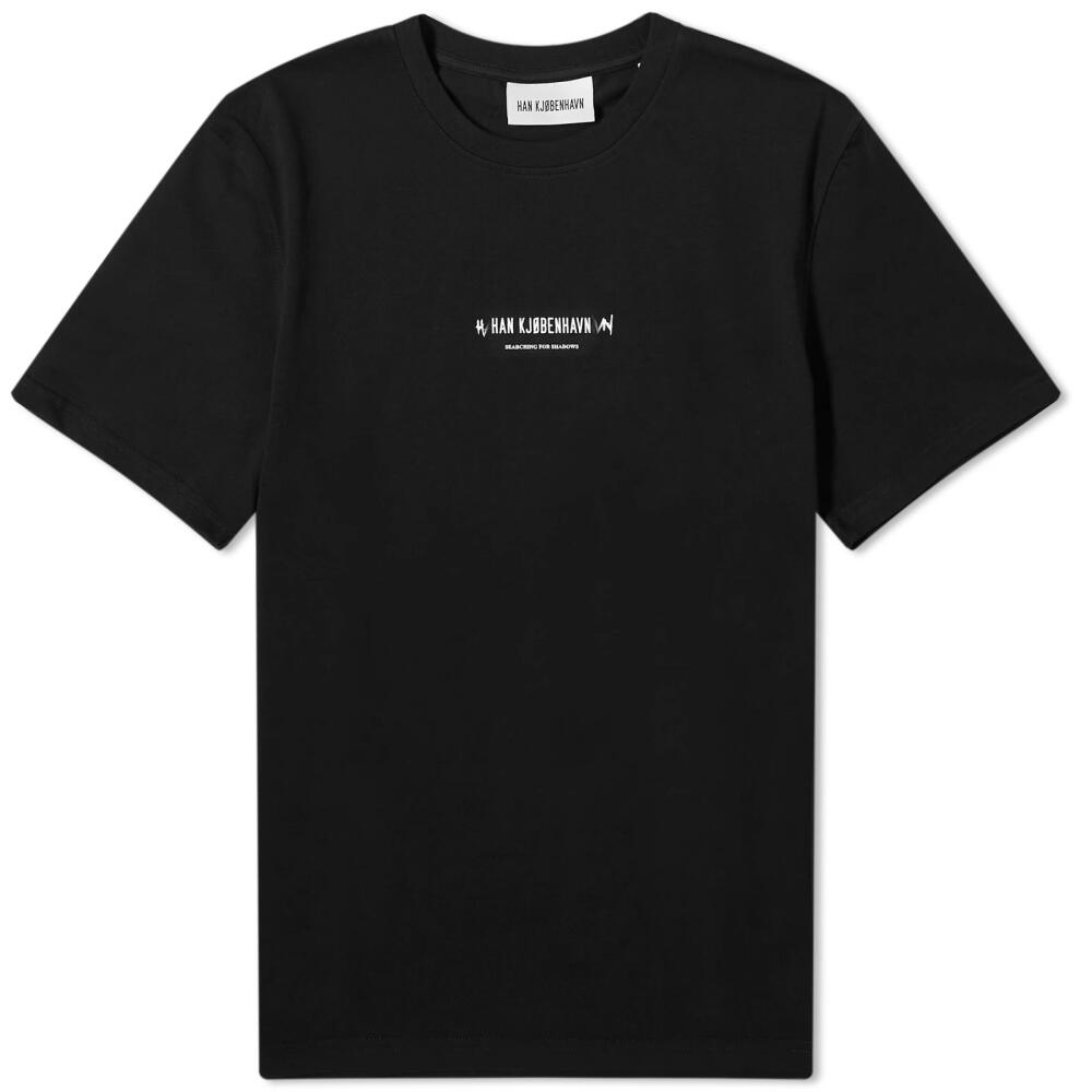 Han Kjobenhavn Men's Graphic Font T-Shirt in Black Cover