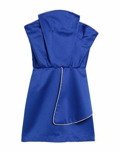 Cinqrue Woman Mini dress Bright blue Polyester Cover