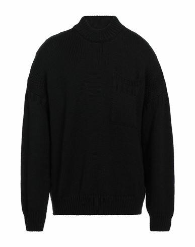 Ten C Man Turtleneck Black Wool Cover