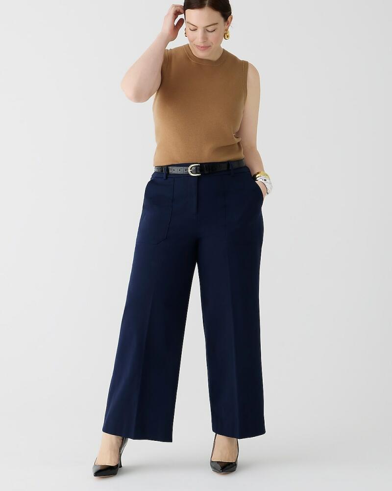 J.Crew Sydney wide-leg pant in bi-stretch cotton blend Cover