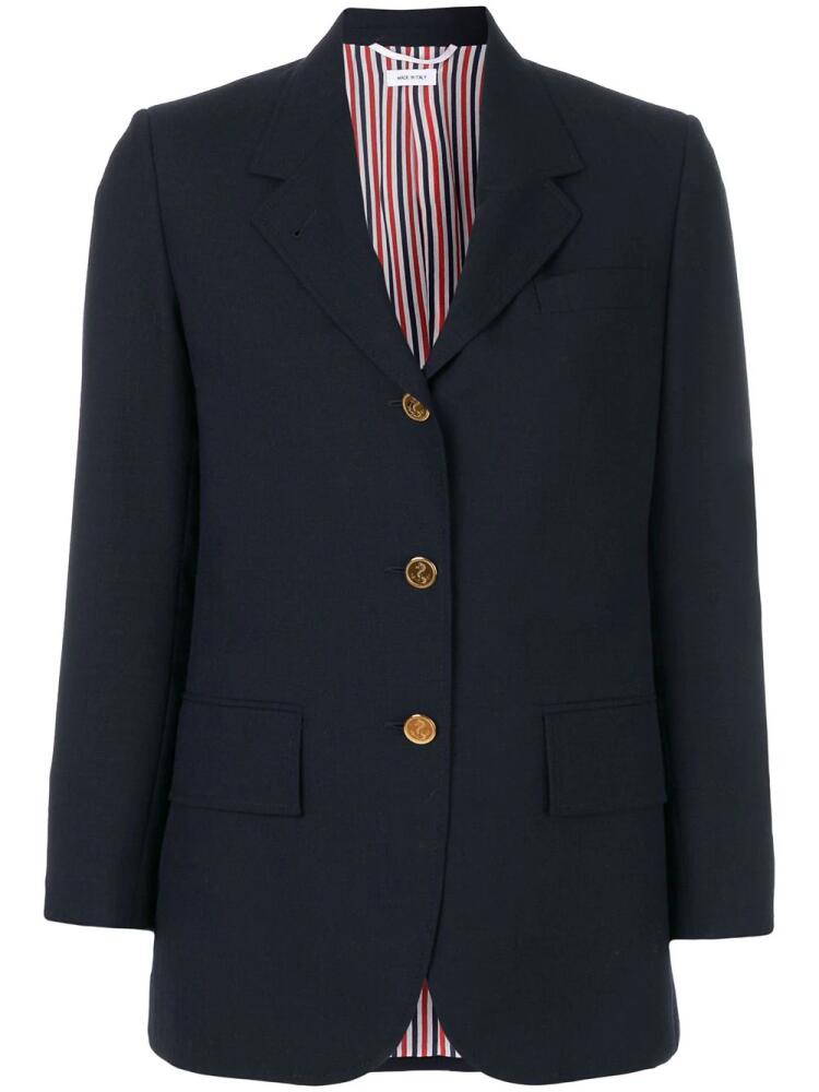 Thom Browne wide lapel sport coat - Blue Cover