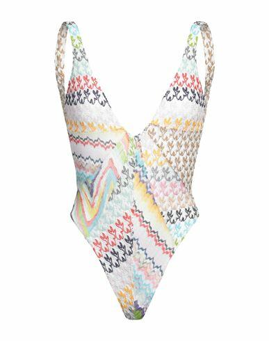 Missoni Woman One-piece swimsuit White Viscose, Cupro, Polyester Cover