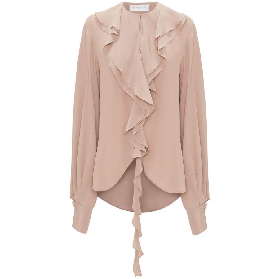 Victoria Beckham Ladies Romantic Ruffled Silk Blouse Cover