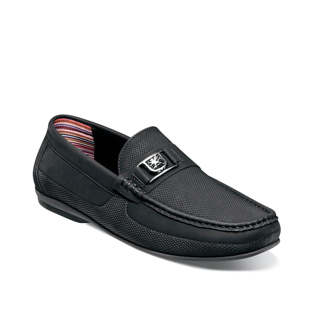 Stacy Adams Corvell Moc Toe SlipOn | Men's | Black Cover