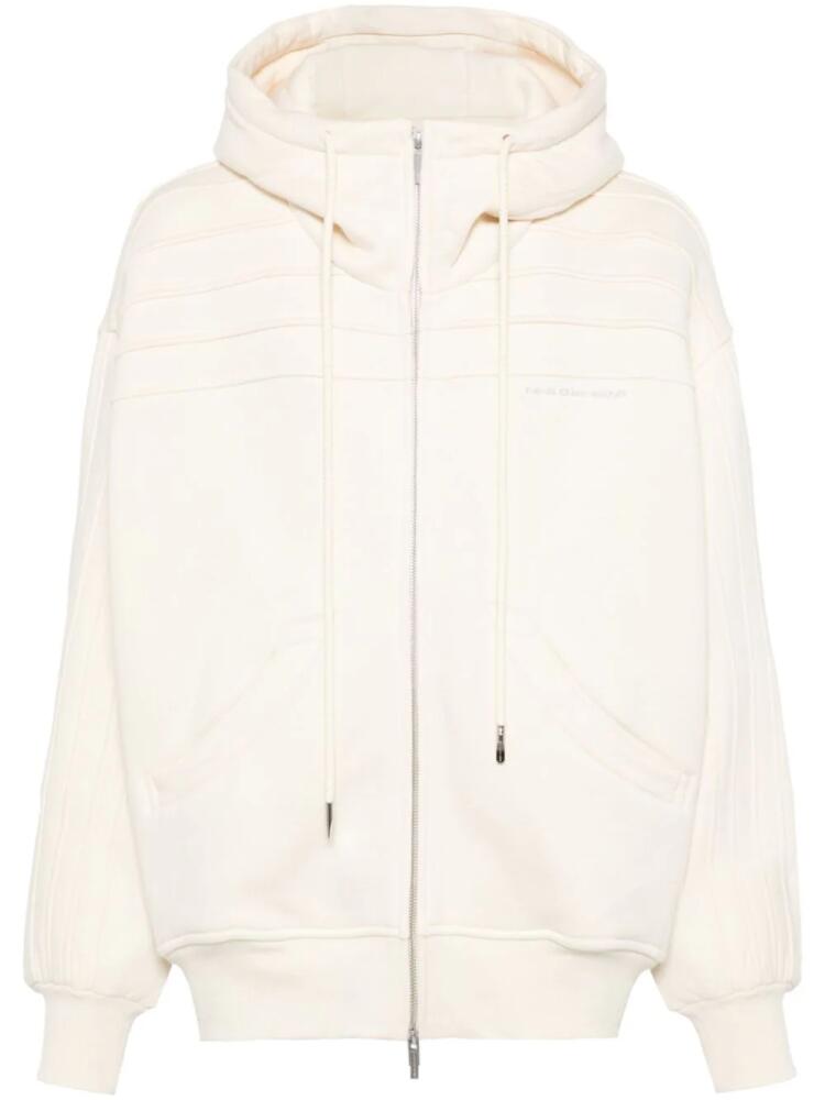 Feng Chen Wang seam-detail hoodie - Neutrals Cover