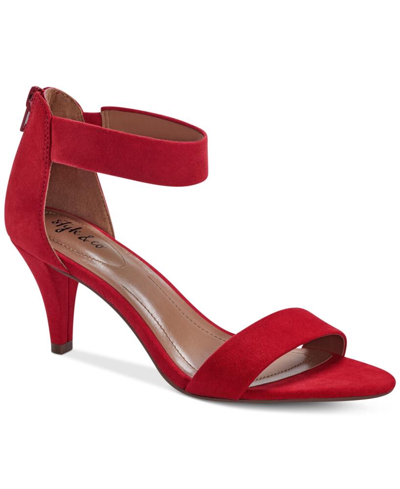 Style & Co Paycee Two-Piece Dress Sandals, Created for Macy's - Red Cover