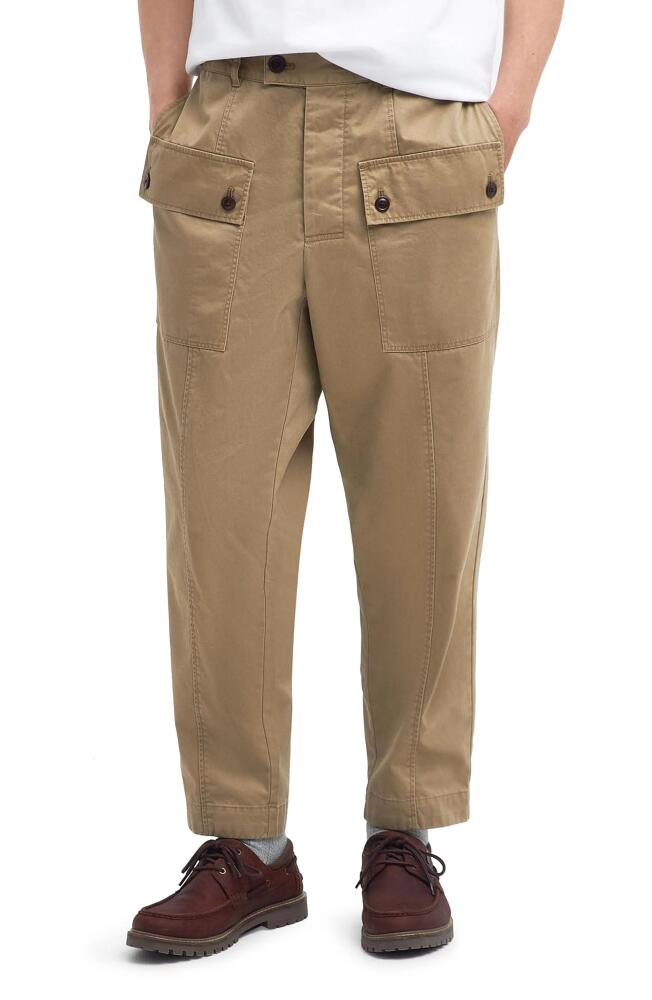 Barbour x Maison Kitsuné Cotton Twill Cargo Pants in Trench Cover