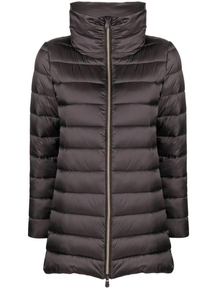 Save The Duck quilted padded parka coat - Brown Cover