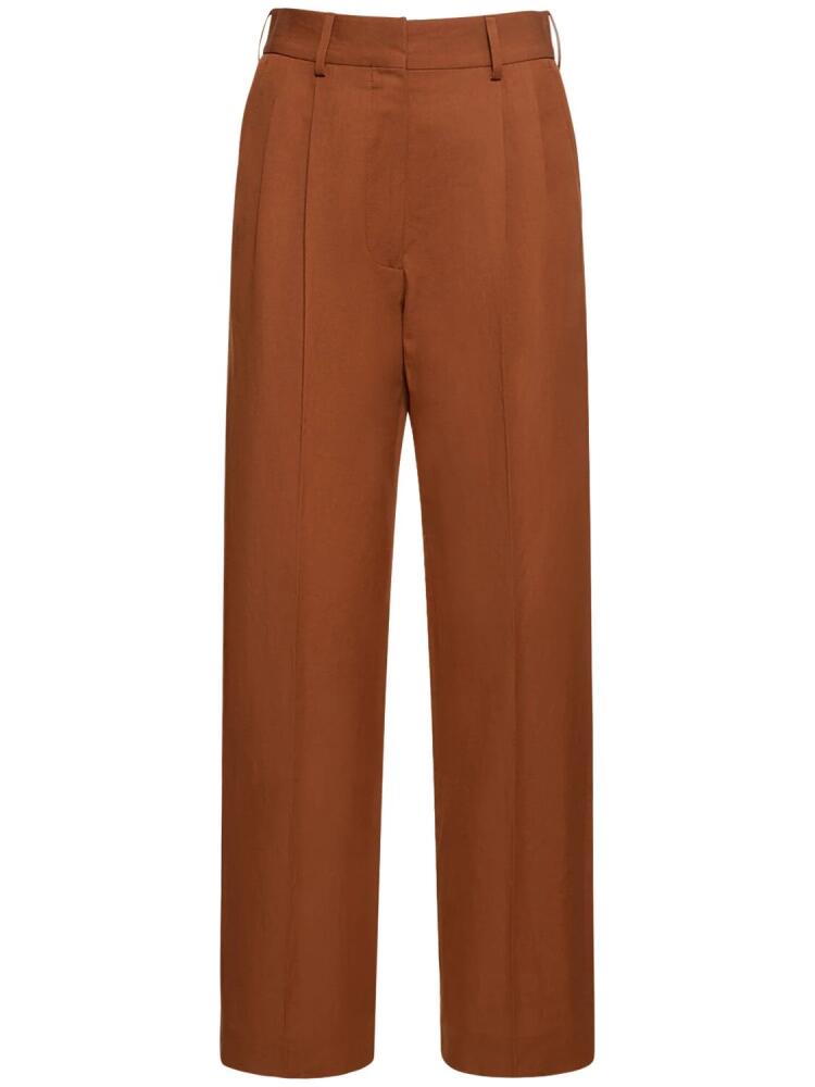 BLAZÉ MILANO Dojo Rust Fox Linen Blend Pants Cover