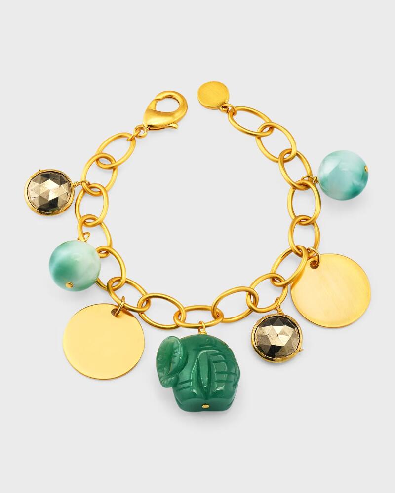 NEST Jewelry Jade Elephant Charm Bracelet Cover