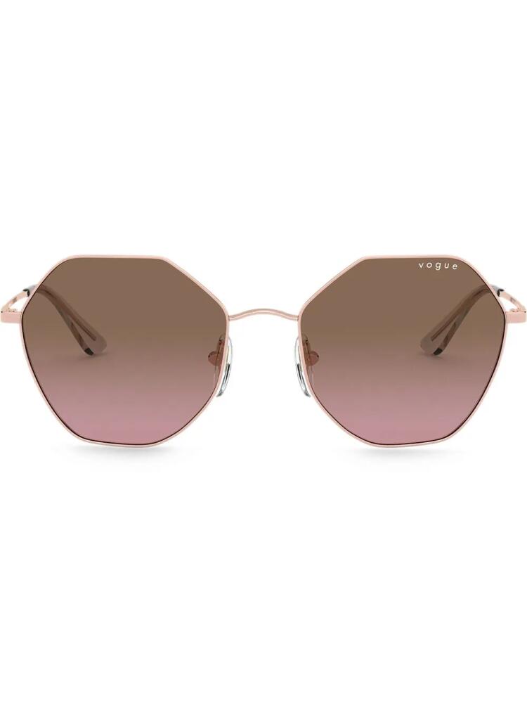 Vogue Eyewear hexagon frame sunglasses - Gold Cover