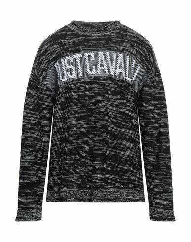 Just Cavalli Man Sweater Black Textile fibers Cover