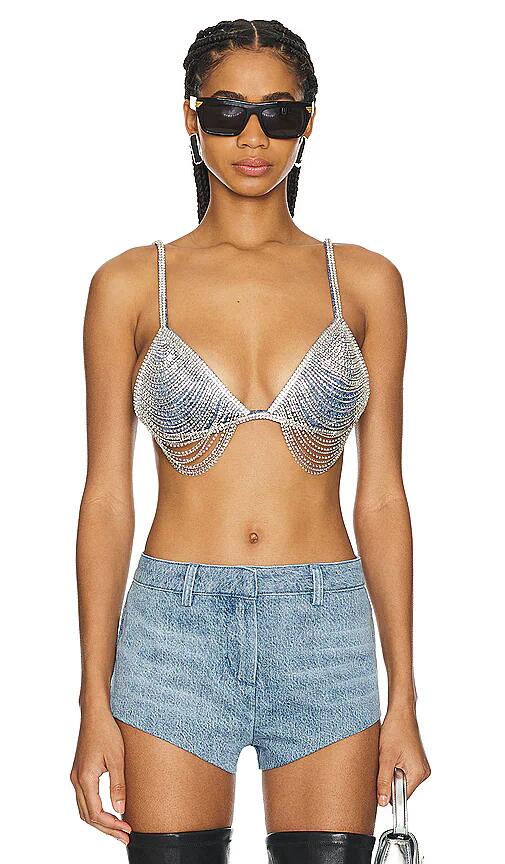 retrofete Hyde Bra Top in Blue Cover