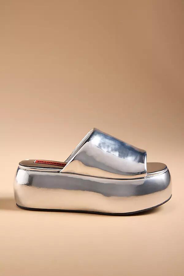 Simon Miller Cloudy Metallic Platform Slide Sandals Cover