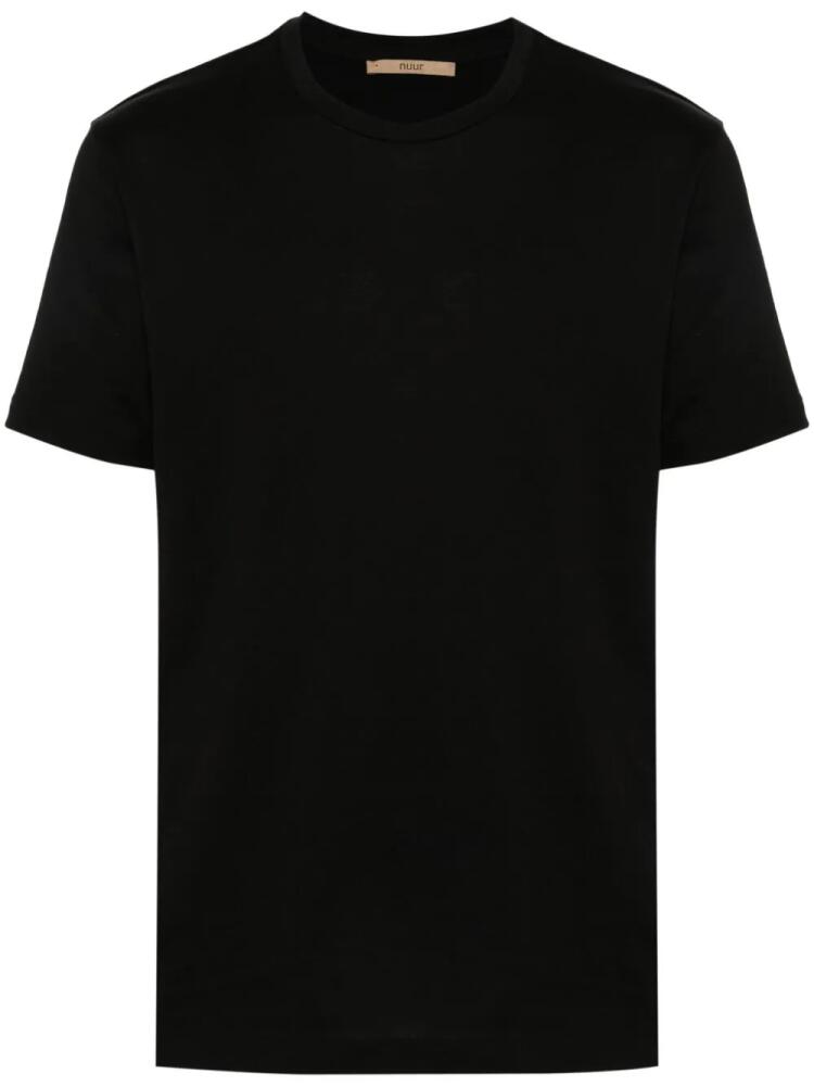 Nuur crew-neck cotton T-shirt - Black Cover