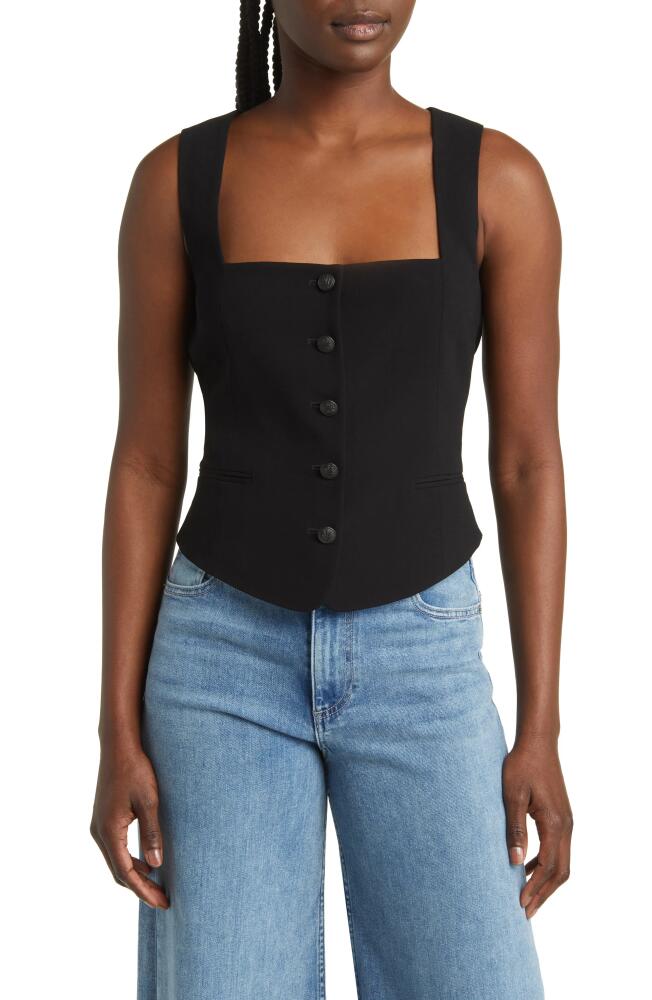 rag & bone Mariana Crepe Vest in Black Cover