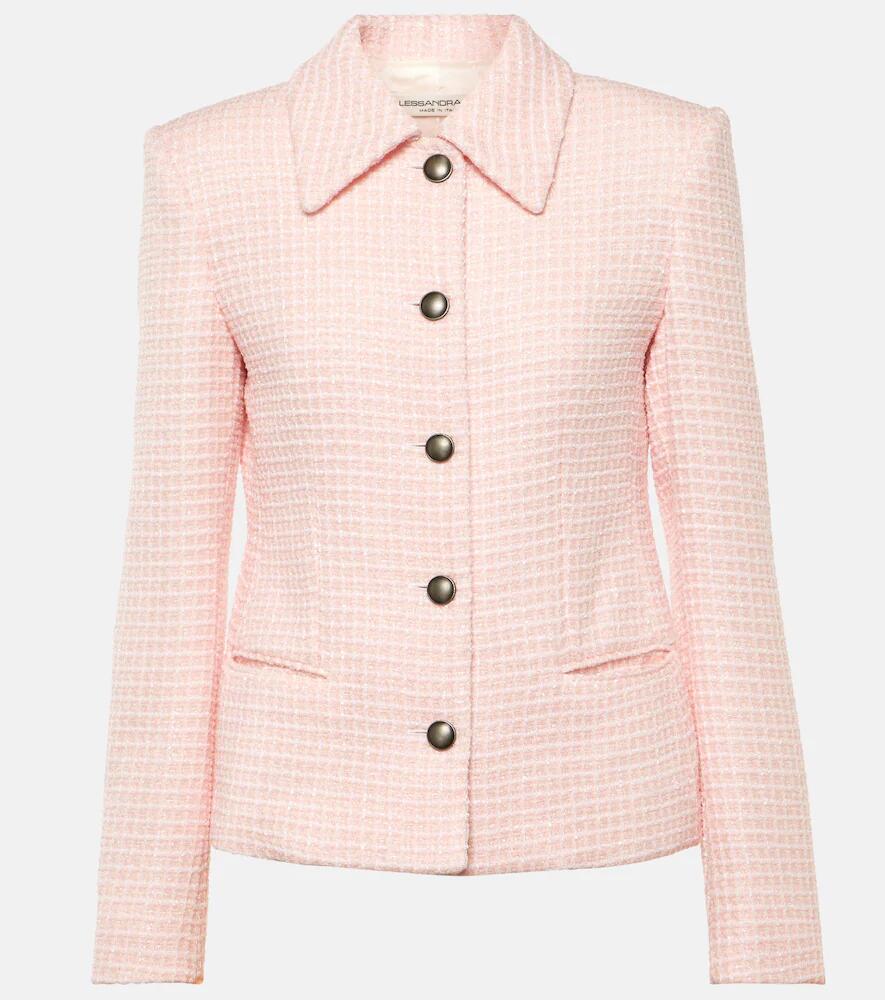 Alessandra Rich Sequined tweed jacket Cover