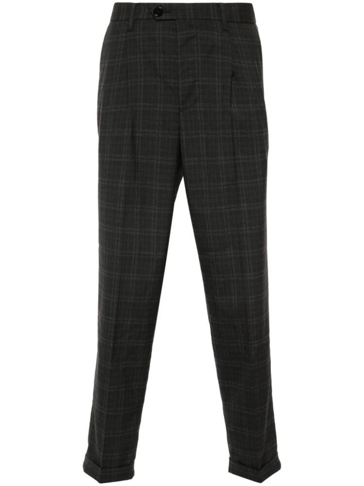 AllSaints checked tailored trousers - Brown Cover