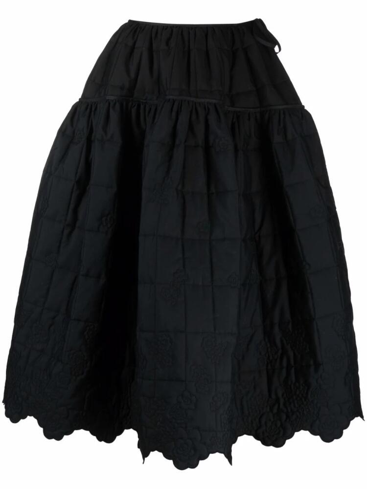 Cecilie Bahnsen Rosie quilted full skirt - Black Cover