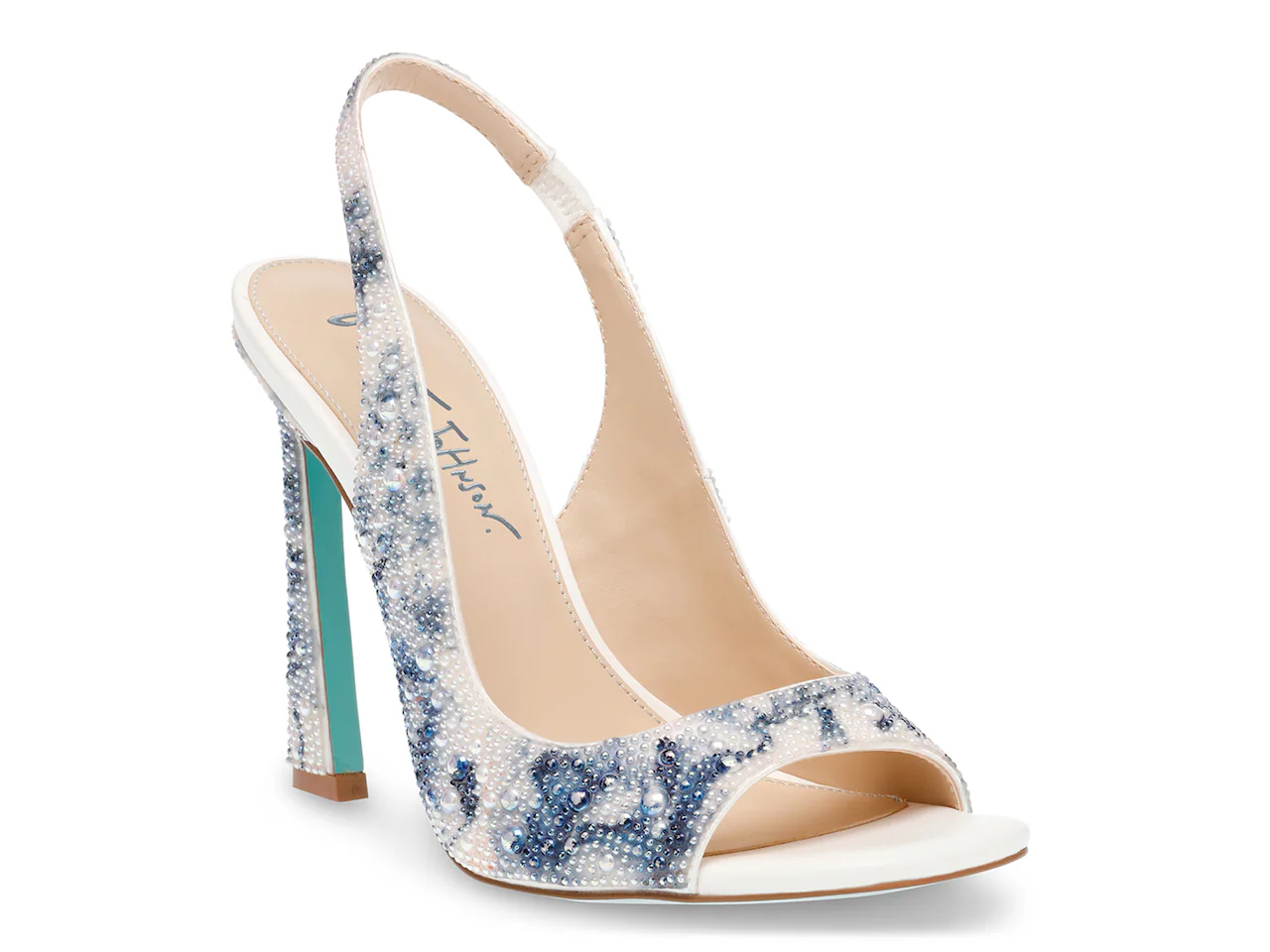 Betsey Johnson Mina Pump | Women's | Blue Floral Print Cover