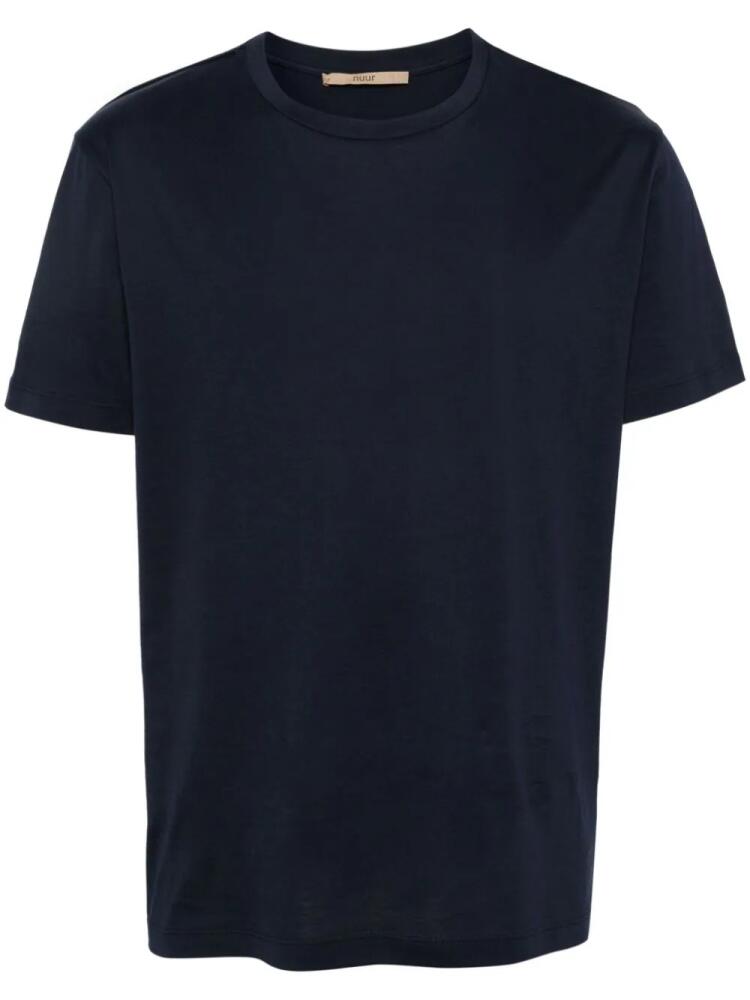 Nuur crew-neck cotton T-shirt - Blue Cover