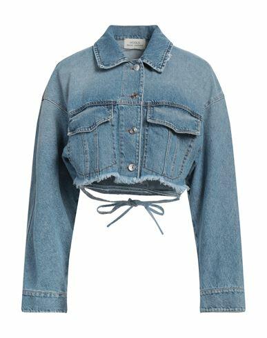 Vicolo Woman Denim outerwear Blue Cotton Cover