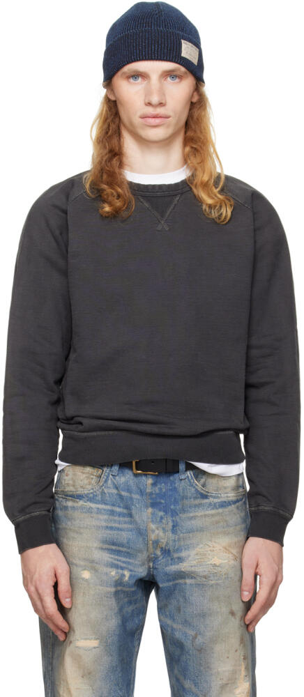 RRL Gray French Terry Sweatshirt Cover