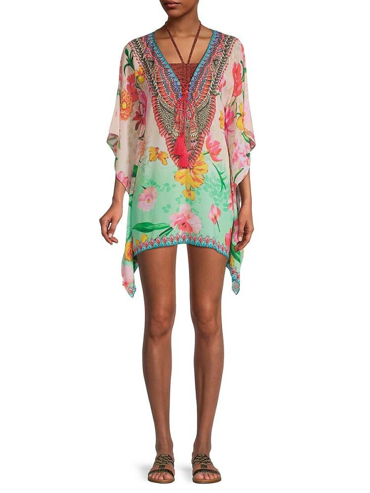 Ranee's Women's Floral-Print Coverup - Ombre Cover