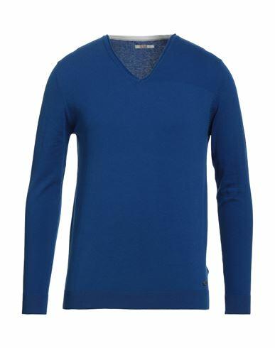 Gaudì Man Sweater Blue Cotton, Polyamide Cover