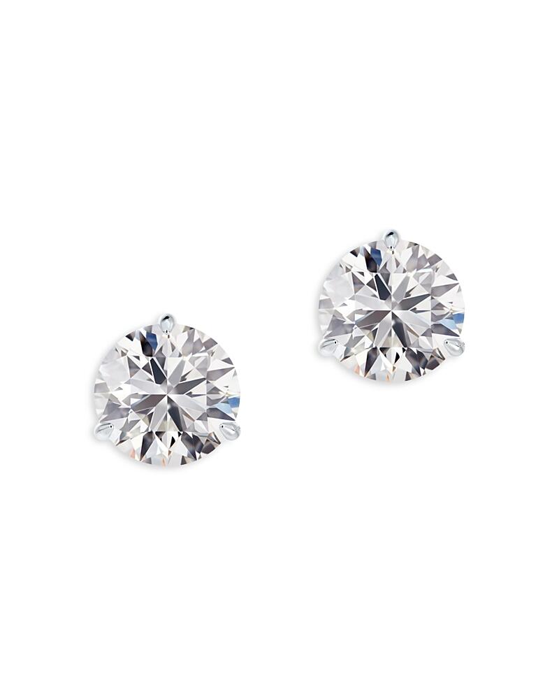 De Beers Forevermark Classic Three Prong Diamond Stud Earrings in 18K White Gold, 0.80 ct. t. w. Cover