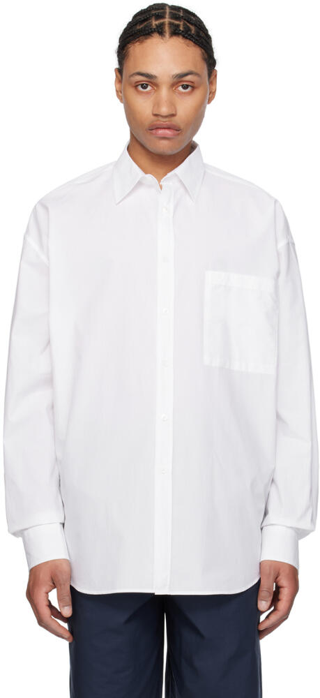 The Frankie Shop White Matthias Shirt Cover