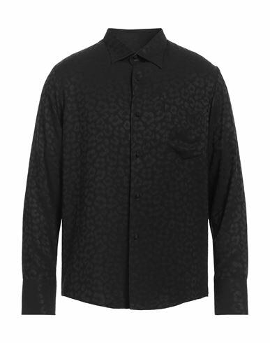 Ernest W. Baker Man Shirt Black Viscose, Cupro Cover