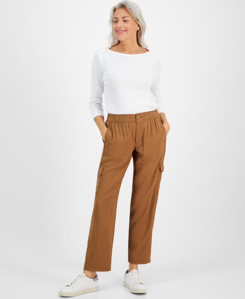 Style & Co Women's Soft Pull-On Cargo Pants, Created for Macy's - Caramel Kiss Cover