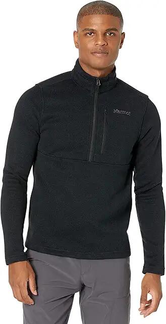 Marmot Drop Line 1/2 Zip (Black) Men's Clothing Cover