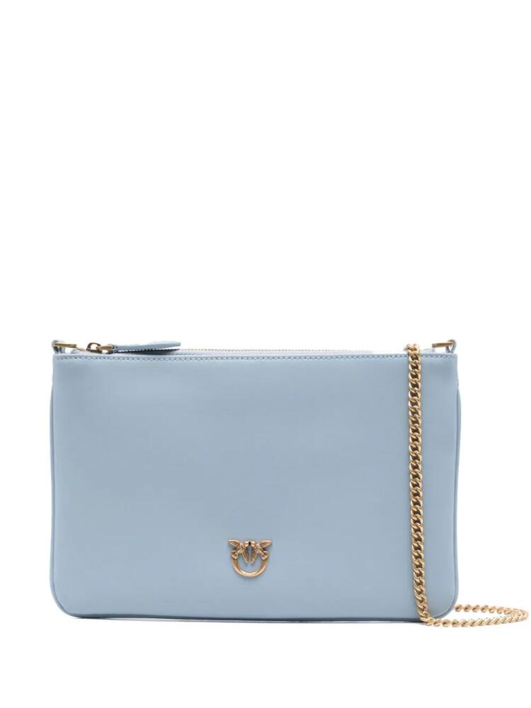 PINKO Classic Flat Love cross body bag - Blue Cover