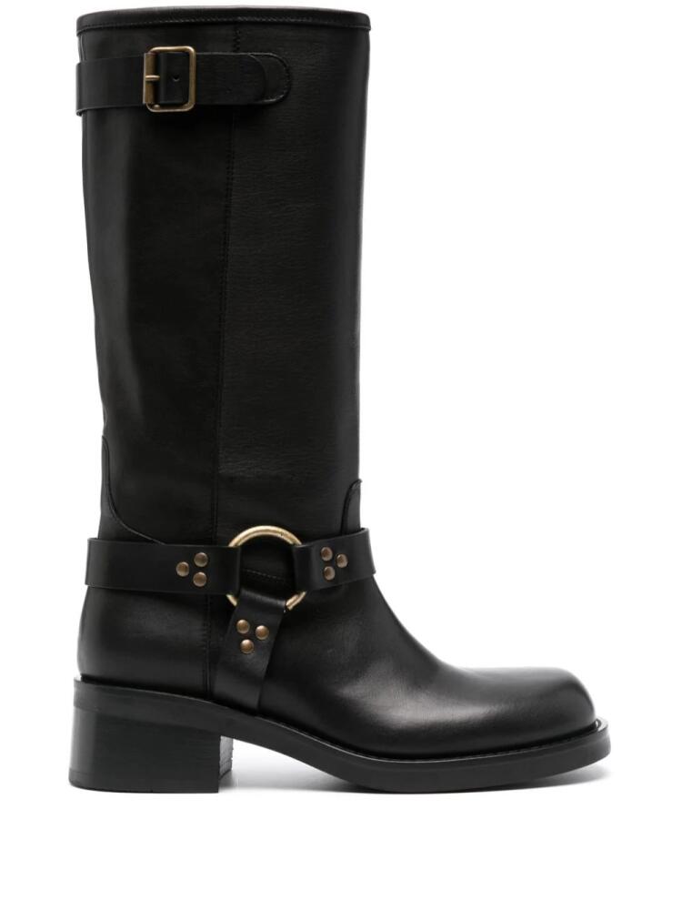 P.A.R.O.S.H. 50mm leather boots - Black Cover