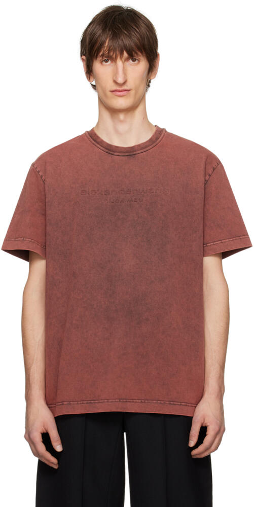 Alexander Wang Burgundy Embossed T-Shirt Cover