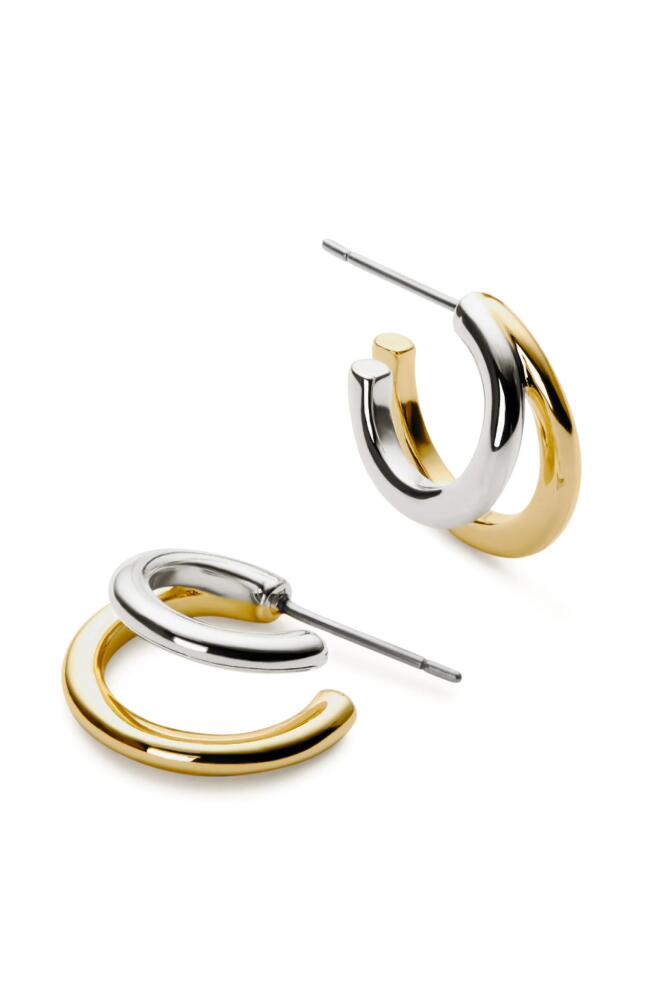 Ana Luisa Double Hoop Earrings - Scarlett in Two-Tone Cover